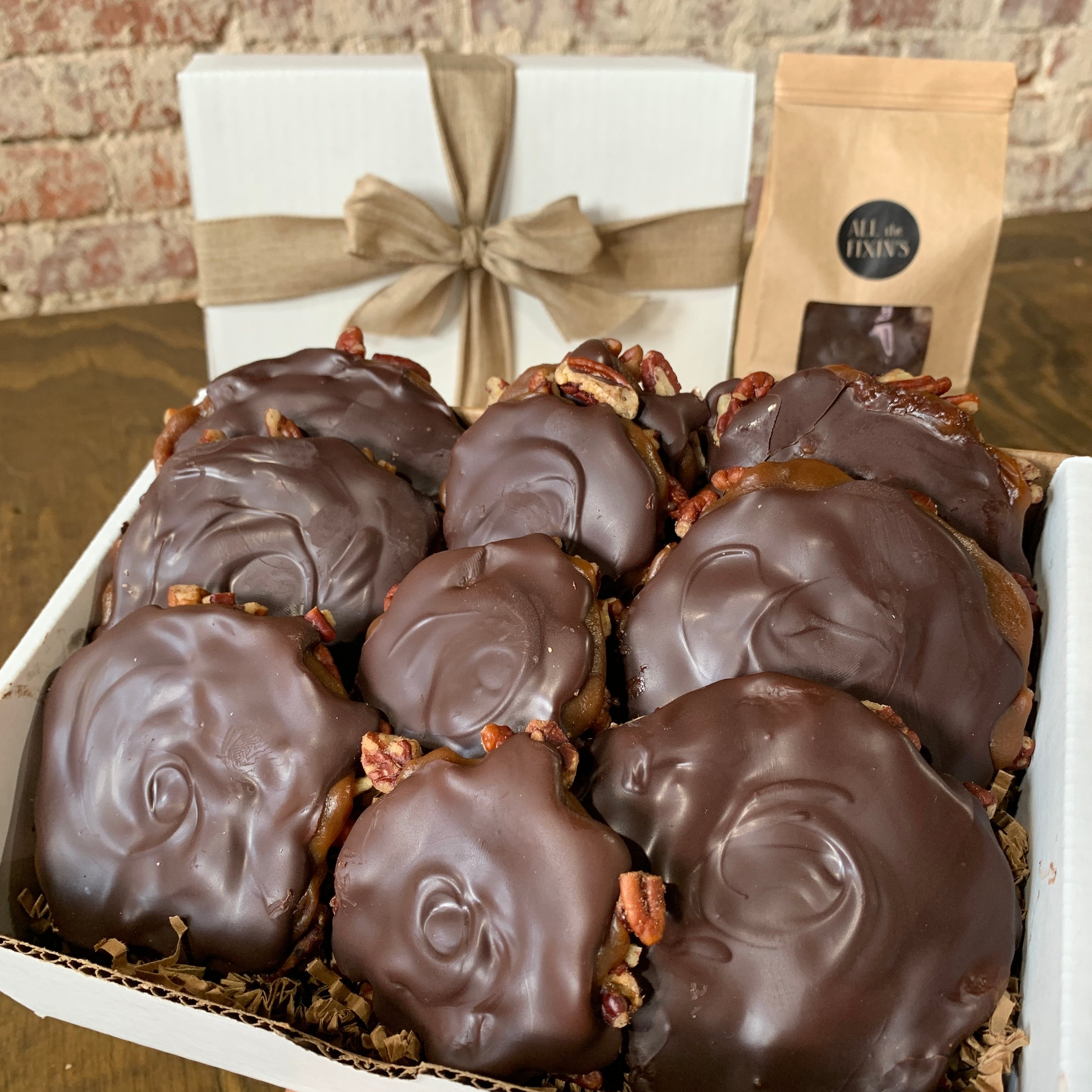Ruckus Makers' Chocolate Pecan Turtles | All the Fixin's